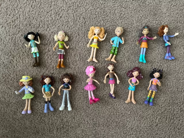 Lot of 13 Manhattan Toys Groovy Girls Mini's Bendable/Posable Figures