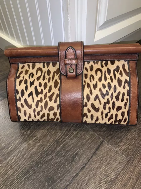 Fossil leopard best sale purse