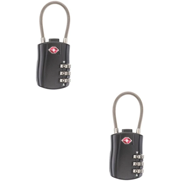 2 count password blocco doganale lucchetto per tende lucchetto bagagli dipendenti valigia