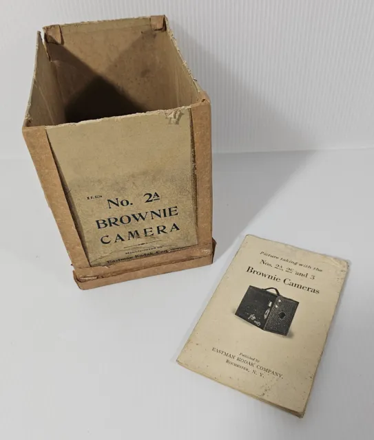Brownie Kodak No. 2A, SOLO CAJA Y MANUAL