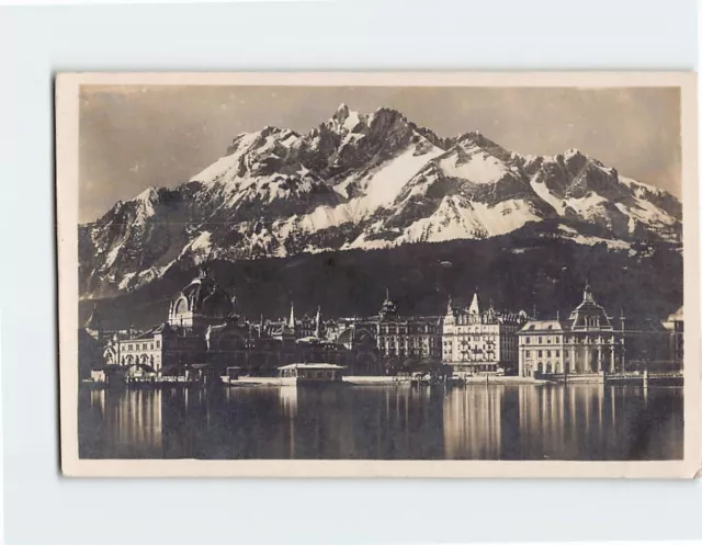 Postcard Luzern und Pilatus Lucerne Switzerland