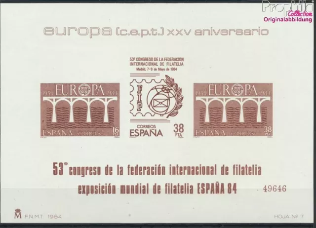 España 2632-2634 (completa edición) bloque de exposicion nuevo con (9119727