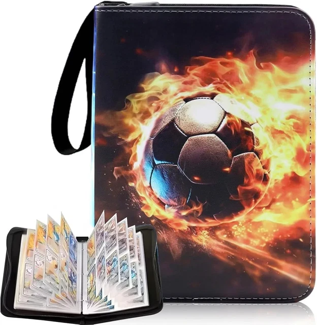 Fußball Karten Album - 50 Seiten Für 400 Karten Mit Reißverschluss