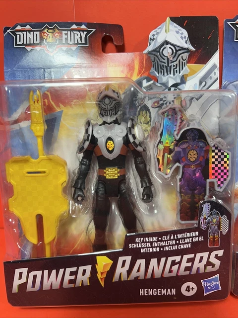 Power Rangers Dino Fury – Action Figure Hengeman 15cm Con Lancia E Scudo, Chiave Inclusa, Dai 4 Anni - 4