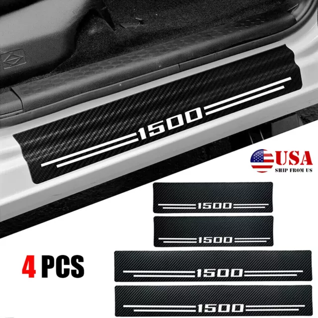 4X For GMC Sierra 1500 Accessories Cab Truck Door Sill Cover Step Protector