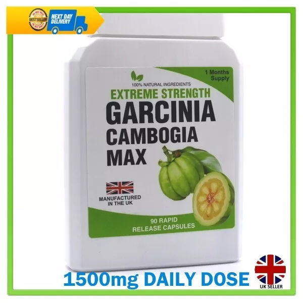 Garcinia Cambogia HCA 90 Pure Clean Detox Max Capsules Weight Loss Diet Tips