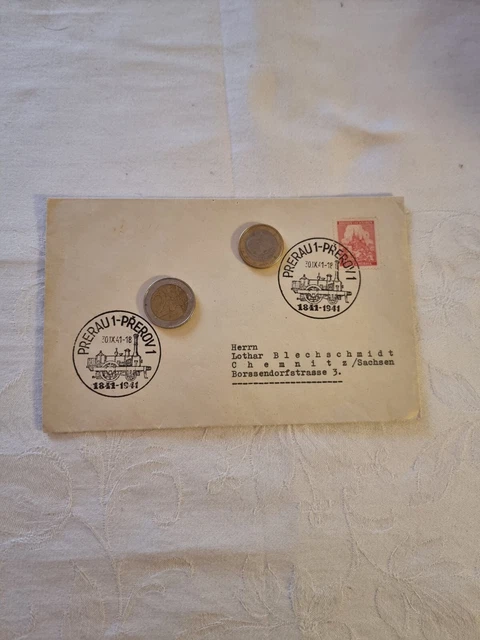 Böhmen und Mähren  Briefe, Beleg Sonderstempel 100 Jahre Eisenbahn