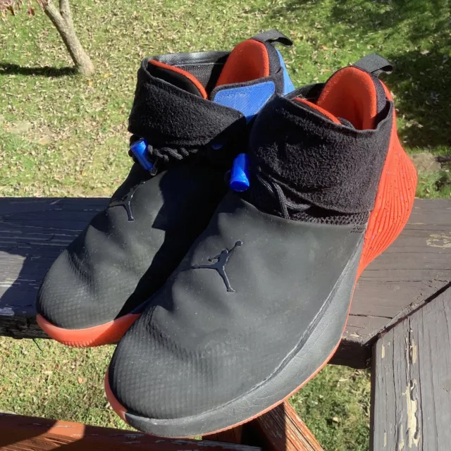 Nike Air Jordan Why Not Zero.1 OKC Black Orange Blue Sneakers Size 7Y