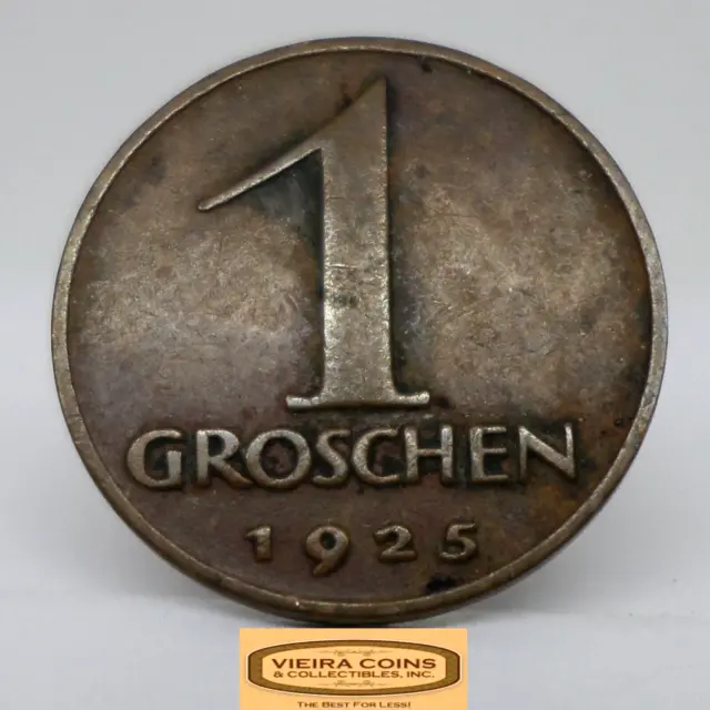 1925 Austria 1 Groschen - #C29910NQ