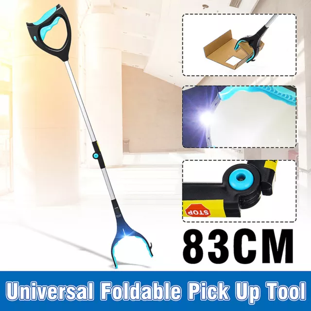 Heavy Duty Grabber Tool Industrial Pick Up Stick Hand Grip Reach Trash Reacher!!