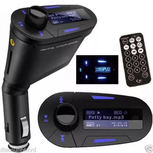 Wireless Car MP3 Player FM Transmitter Radio LCD SD USB Charger Kit All Android