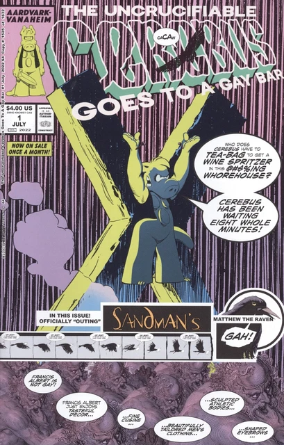 Cih Presents Uncrucifiable Cerebus Gay Bar One Shot Vf/Nm Aardvark Vanaheim Hohc
