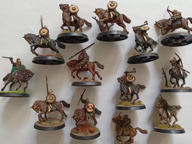 GW Herr der Ringe Auswahl Krieger Reiter von Rohan tabletop bemalt Middle-earth