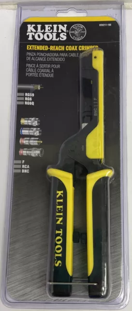 Klein Tools Extended-Reach Coax Crimper VDV211-100