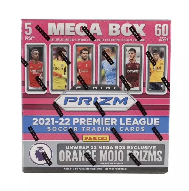 2021/22 Panini Prizm Premier League SEALED Fanatics Mega Box (Orange Prizms)