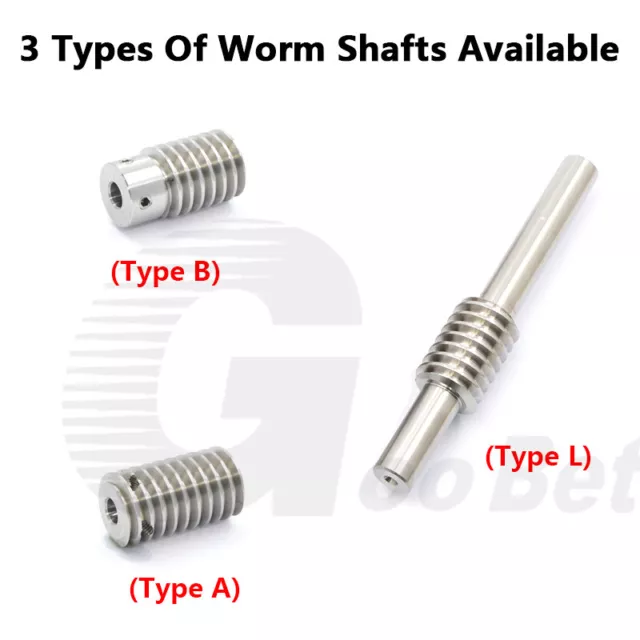 Module 1 Nylon Plastic Worm Gear Wheel 15 - 80 Tooth Steel Worm Shaft Precision 3