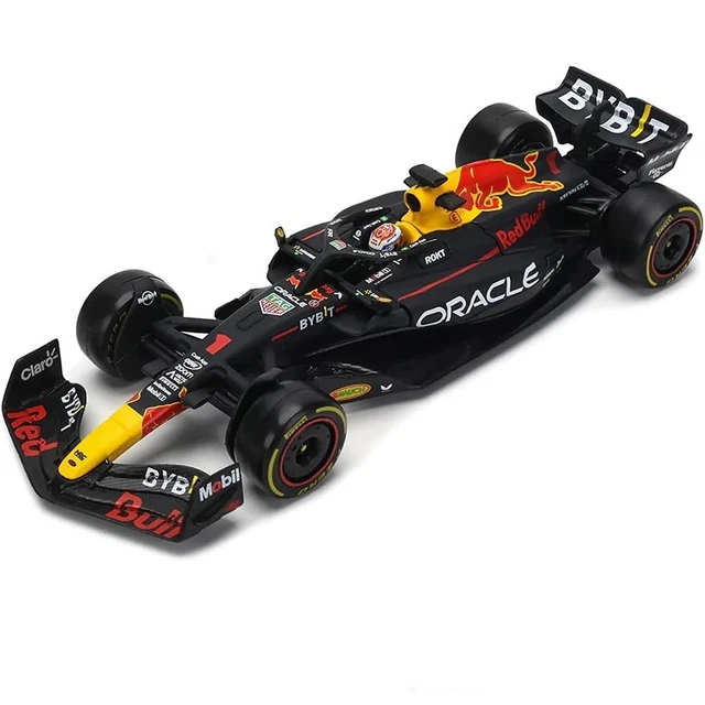 BBURAGO 1:43 F1 Red Bull Racing RB19 2023 Max Verstappen #1 con