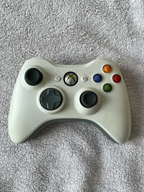 Manette Officielle Microsoft Blanche sans fil XBOX360