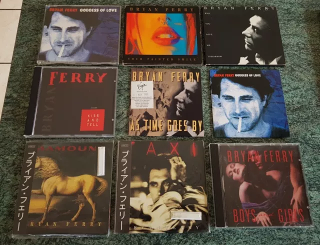 BRYAN FERRY Collectable Promo & Japan CD Bundle TAXI mamouna TIME love KISS etc