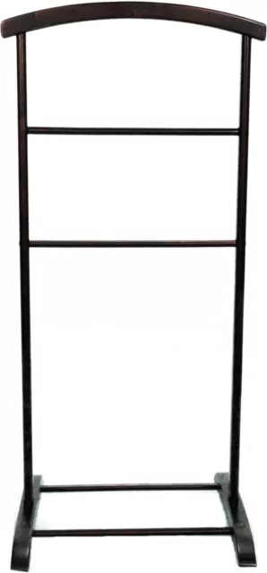 Homenetics Deluxe Hardwood Clothes Valet Stand (Red Mahogany) 3