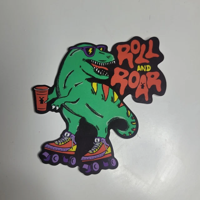 *NEW* DUTCH BROS Sticker AUGUST 2024 ROLL AND ROAR DINOSAUR!!!! 3.00
