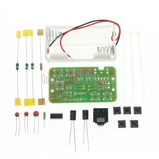 76-108MHz DC 2.7-3.3V DIY FM Radio Stereo Radio Kits Radio Practice Kit