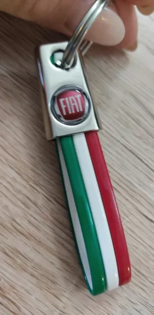 Portachiavi Fiat Italy, In Gomma