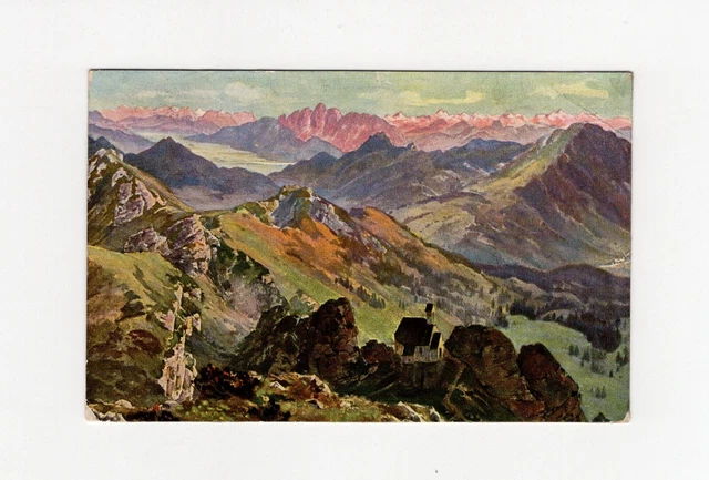AK Ansichtskarte Blick vom Wendelstein gegen Inntal und Bayrischzell