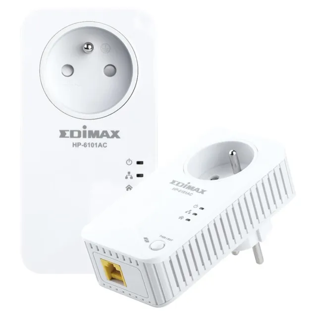 Edimax HP-6101ACK Adaptateur réseau CPL 600 Mbit/s Ethernet/LAN Blanc 5 pièce(s)