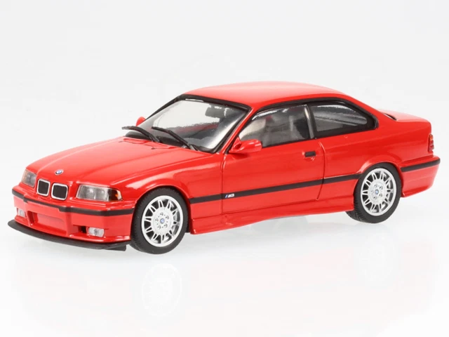 BMW e36 M3 Coupe 1992 Mugello rouge vehicule miniature 943022304 Minichamps 1:43