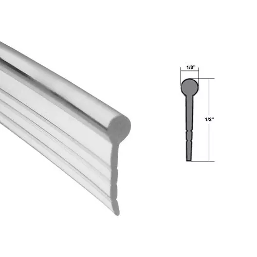 Framed Shower Door Clear Round Top Drip Rail Sweep and Seal - 36 in long