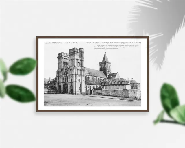 Photo: Caen,Abbaye aux Dames,Eglise de la Trinité,France,Abbey,1900-1915,Exterio