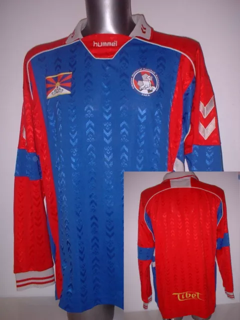 Tibet Hummel Adult XL Shirt Jersey Football Soccer L/S Trikot Maglia Vintage Top