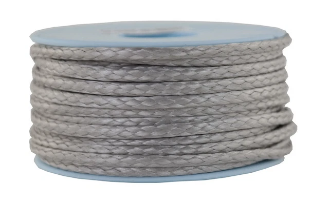 DYNEEMA Flechtleine / Seil / Flechtschnur Ø 3mm / 15 Meter Fb. grau / 950 daN