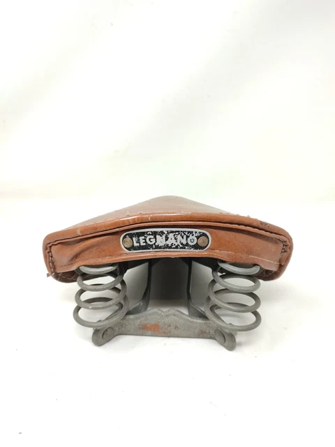G vintage sellino saddle Legnano Bici bike vintage marrone brown