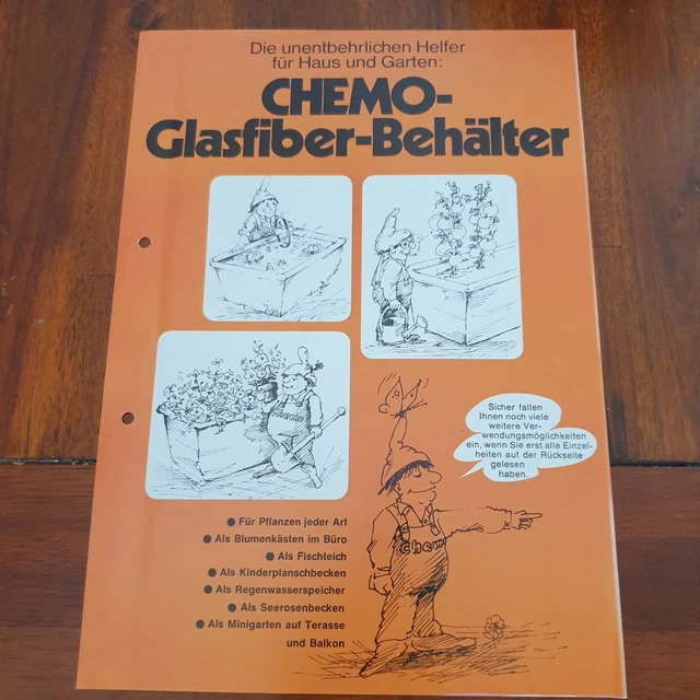 CHEMO Glasfiber Behälter Schlepper Traktor Prospekt Landmaschine k
