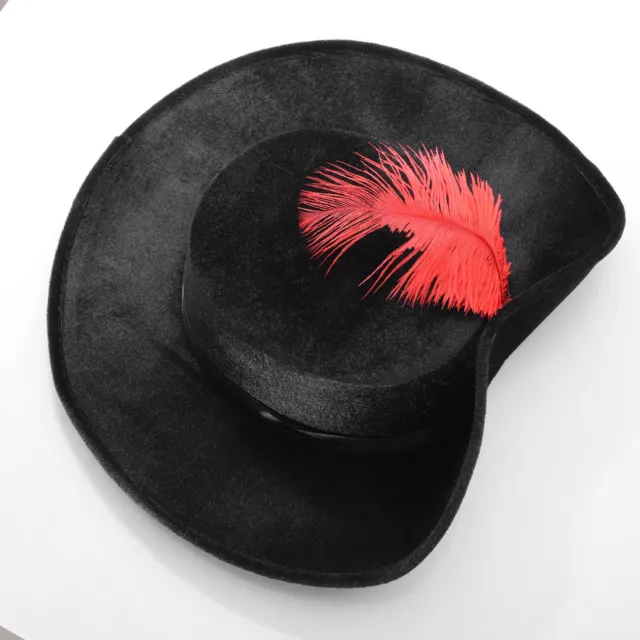 Cappello a tesa larga adulti copricapo Cospay anni '20 cappello da moschettiere discoteca berretto Zoro