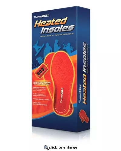 ThermaCELL Foot Warmer Heated Insole Unisex Insoles SMALL