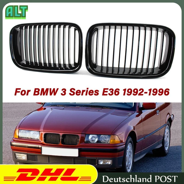 Sport Kühlergrill Schwarz Für BMW 3er E36 96-99 - Nierengrill Set