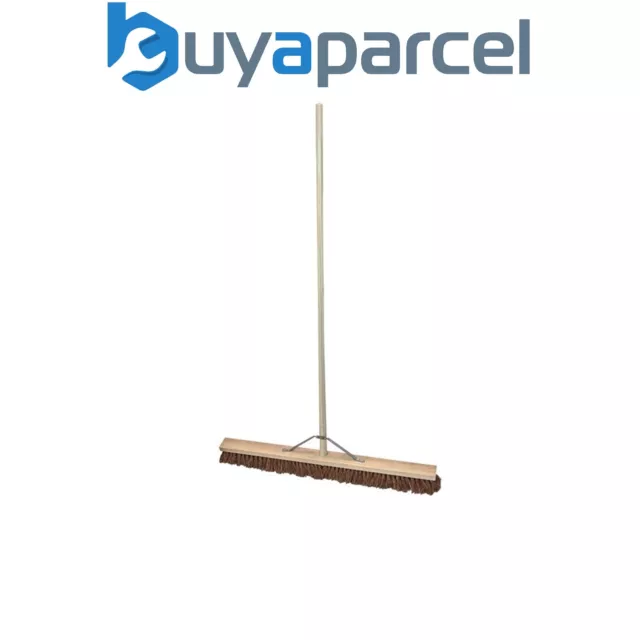 Faithfull Broom Soft Coco 900mm 36in + Handle & Stay FAIBRCOCO36H