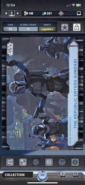 Star Wars Card Trader Topps Digital - Bo-Katan Kryze Legendary Short Print 10cc