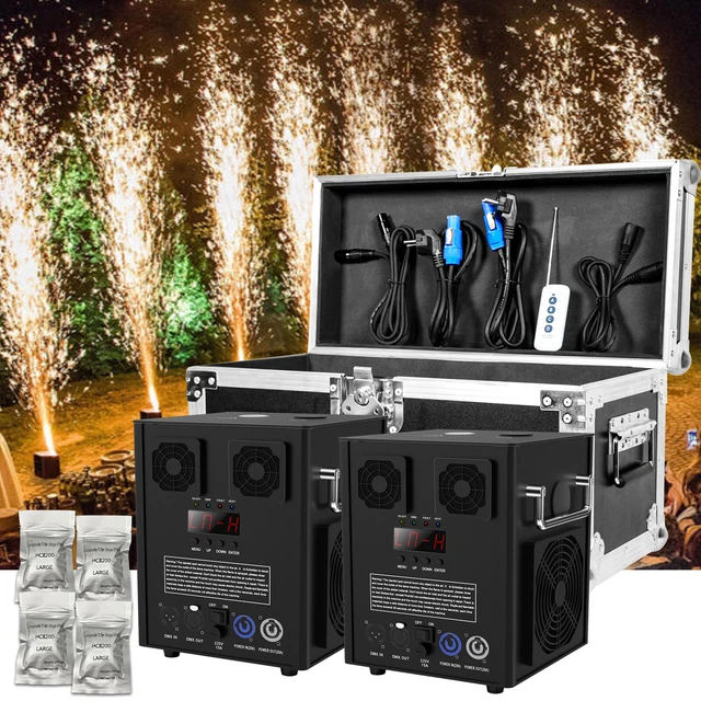 Fuochi D'artificio MACCHINA COLD SPARK 700W Con FlightCase Sparkular Dmx Show Party - Foto 9