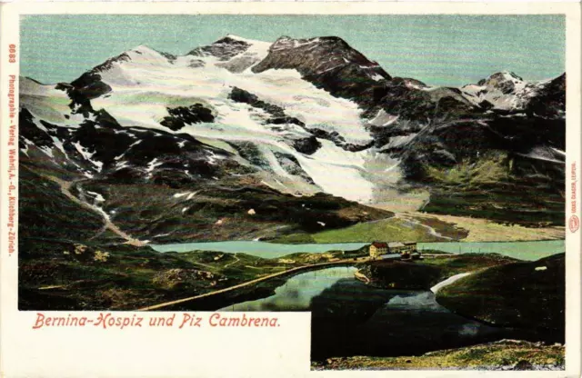 CPA AK BERNINA Hospitz und Piz Cambrena SWITZERLAND (705298)