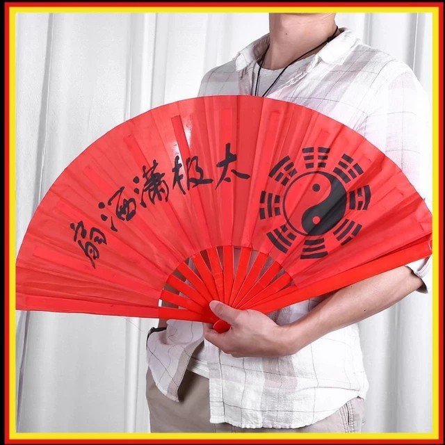 Fan tradizionale bambù TaiChi fan danza performance pratica allenamento