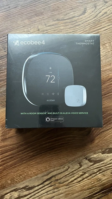 New ecobee 4 Smart Thermostat with Room Sensor and Built-in Amazon Alexa