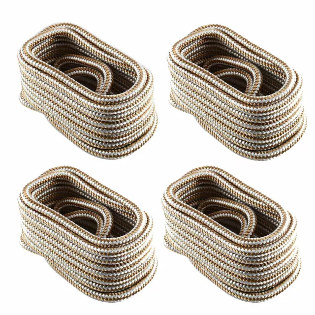 4Pack 1/2 Inch 25 Ft Double Braid Nylon Boat Dock Line Mooring Rope Anchor Line