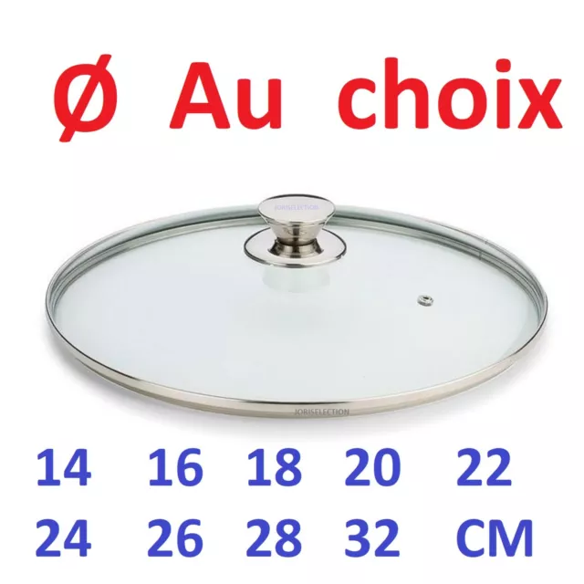 Couvercle de casserole universel 20-24 cm, acier inoxydable, de Buyer