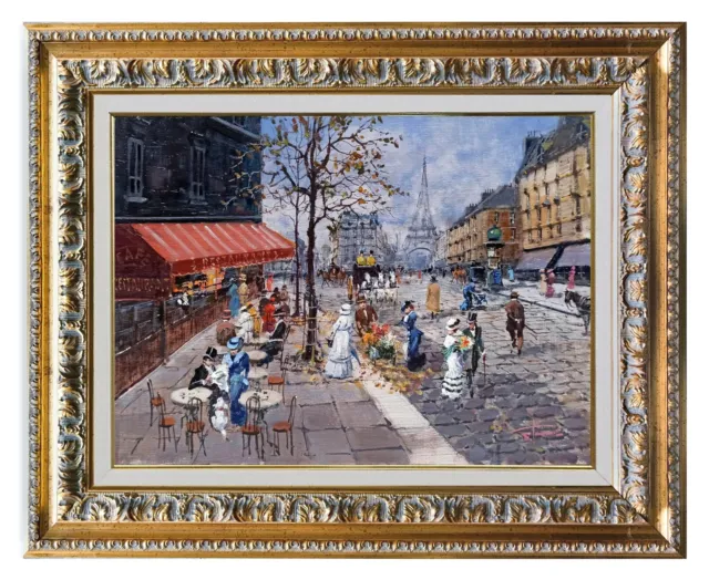 OLD FRANCE PARIS OLD CITYSCAPE FRENCH BELLE EPOQUE ORIGINAL by TAMMARO WALL ART