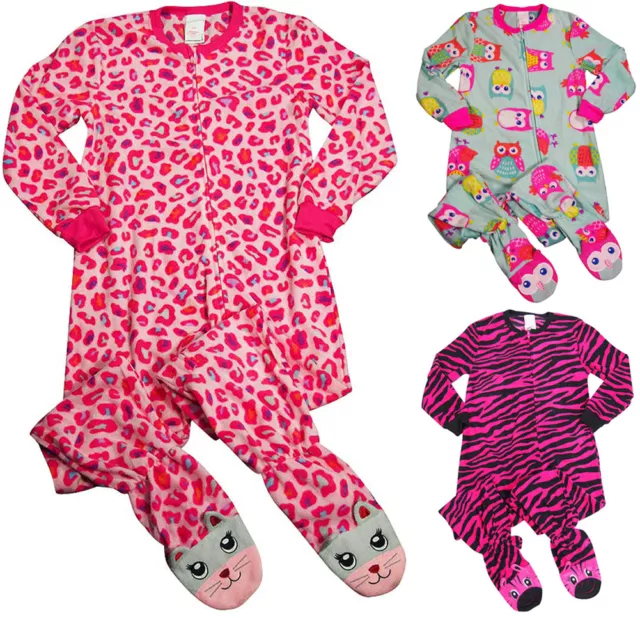 Komar Kids Girls Long Sleeve One Piece Blanket Sleeper with Feet Pajamas