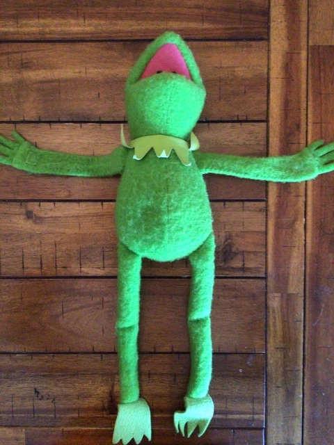 Vintage Plush Kermit the Frog #850 Jim Henson Muppet Doll Fisher Price Toy 1976